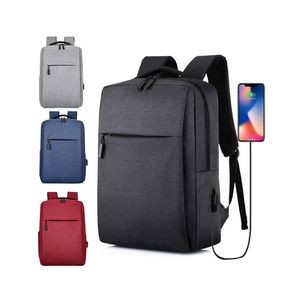 Laptop Backpack w/USB Cable Port