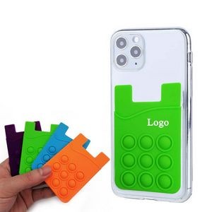 Pop Push Bubble Fidget Phone Card Holder Wallet