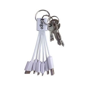 5 In 1 USB Keychain Charging Cable