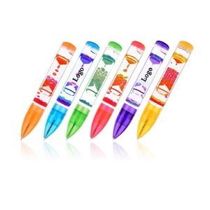 Color Liquid Oil Hourglass Pen