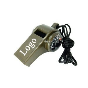 3 in 1 Multi Functional Whistle Compass w/Lanyard