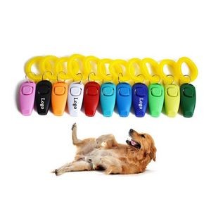 2-in-1 Pet Clicker Whistle Keychain