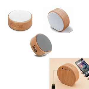 Wood Grain Wireless Bluetooth Speaker