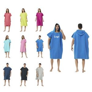 Quick-drying Surf Poncho Changing Robe With Hood(110x90cm)