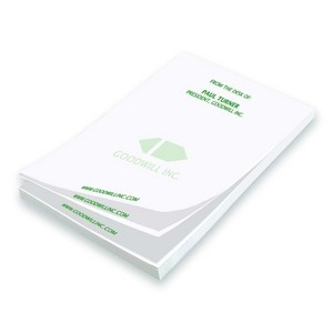 25 Sheet Non Sticky Notepad - 2 Color (3 3/4"x5 3/4")