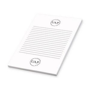 25 Sheet Non Sticky Notepad - 1 Color (5 3/4"x8")
