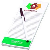 100 Sheet Notepad and Pen Combo - 1 Color (3 3/4
