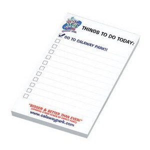 100 Sheet Non Sticky Note Pad - 1 Color (3 3/4"x5 3/4")