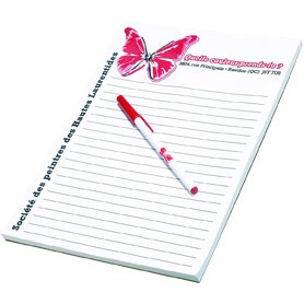 50 Sheet Notepad and Pen Combo - 1 Color (8"x11")