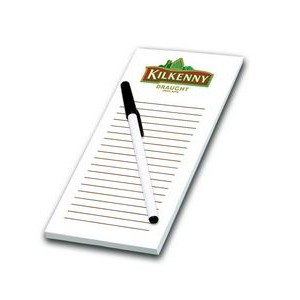 100 Sheet Notepad and Pen Combo - 2 Color (3 3/4"x8")