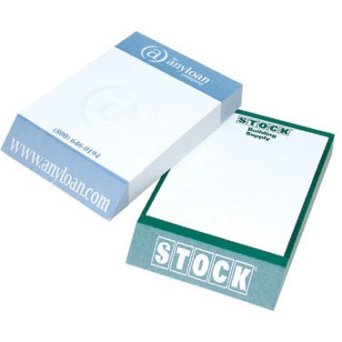Slanted Note Pad - 1 Color (Large - 4"x5 5/8")