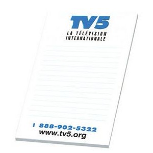 50 Sheet Non Sticky Note Pad - 1 Color (5 3/4"x8")