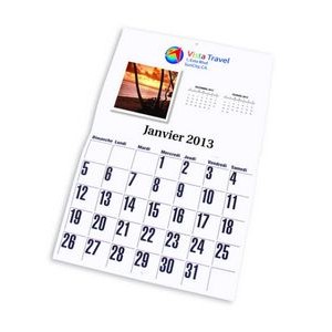 Wall Calendar w/Custom Images (11"x8 1/2")
