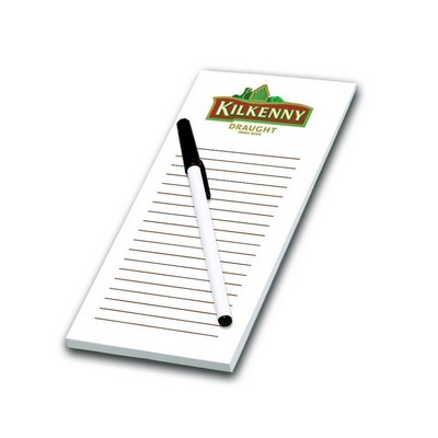 50 Sheet Notepad and Pen Combo - 1 Color (3 3/4"x8")