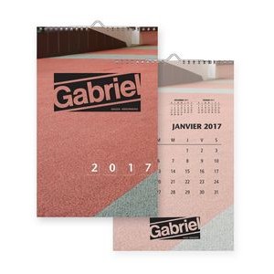 Large Wall Calendar w/Ready to Print Custom Images (11 1/2