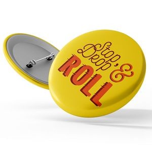 Stock Awareness Button - Fire Safety: "Stop, Drop & Roll"