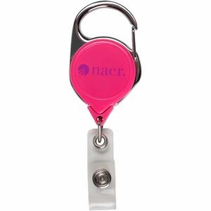 Round Retractable Badge Reel with Sport Clip