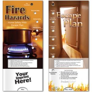 Pocket Slider - Fire Hazards: Home Safety with Escape Plan