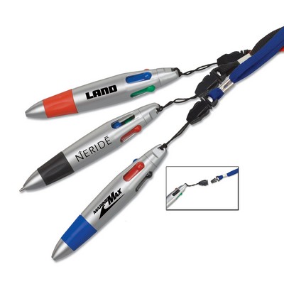 4-Color Pen on a Lanyard
