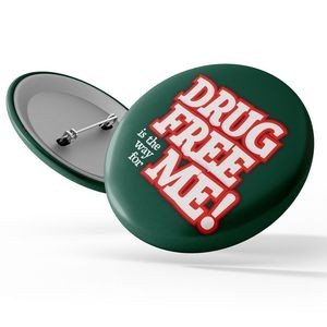 Stock Awareness Button - Say No to Drugs: "Drug Free is the Way for Me!"