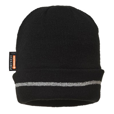 Reflective Trim Knit Hat Thinsulate Lined