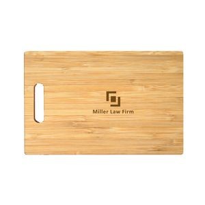 16" Rectangle Bamboo Cutting Board with Handle