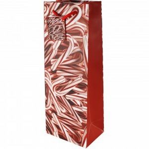 The Holiday Wine Bottle Gift Bag (Candy Cane Lane)