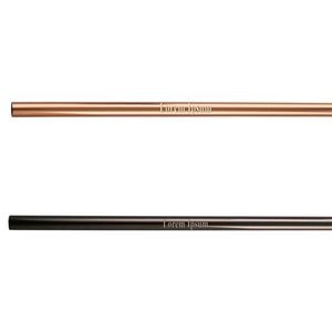 Graphite or Copper Plated Straight Stainless Steel Straw