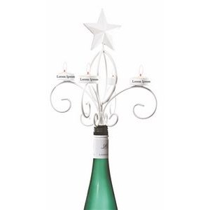 White Star Wine Bottle Candelabra