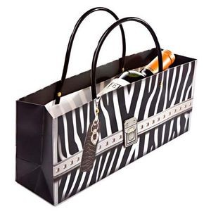 Zebra Bag Horizontal Wine Bottle Bag