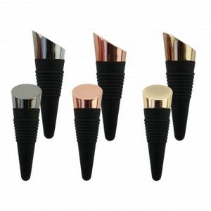 Zocco Rubber Bottle Stopper w/Metal Plated Top