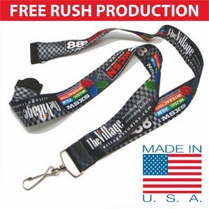 FREE RUSH 1" USA Full Color Lanyard