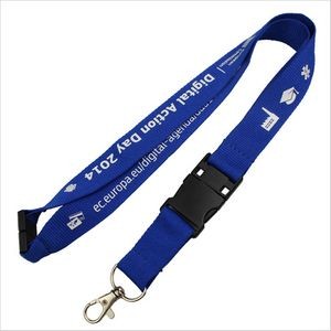 1" Polyester Lanyard w/ BUCKLE RELEASE
