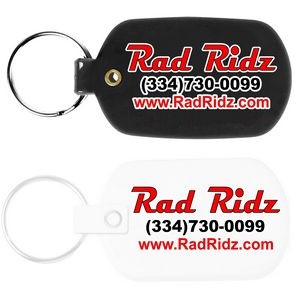 Oval Flexible Key Tag with Full Color Digital Print