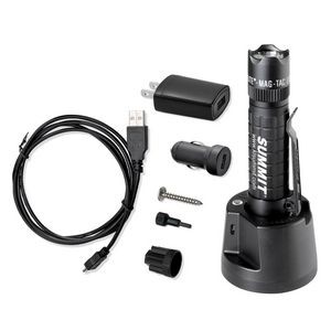 Maglite Magtac LED Rechargeable Flashlight System Crowned Bezel