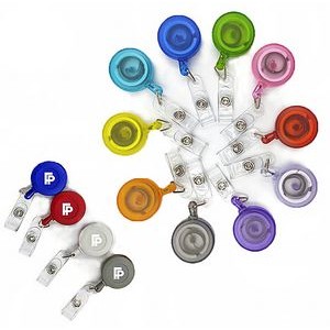 Button Shaped Retractable Badge Holder (Express)