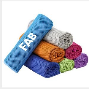 Solid Colored Nylon Cooling Towel