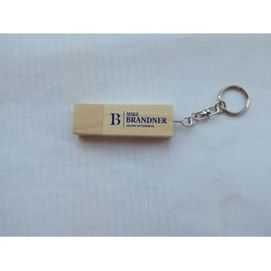 Portable Malplewood USB Flash Drive with Light Keychain 1GB