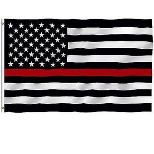 Thin Red Line National Flag Of America