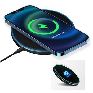 15W Wireless Charger With LED Light Up Logo