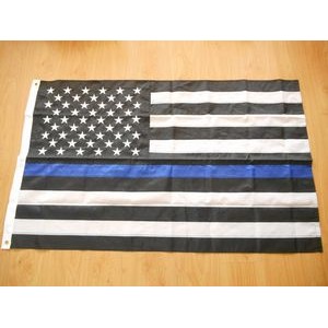 Thin Blue Line USA National Flag