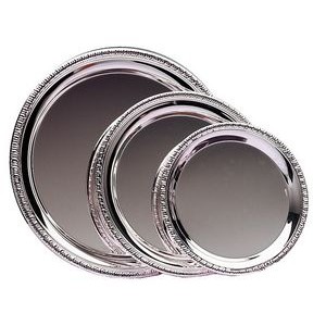 Medium Round Silver Plated Tray