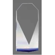 Crystal Diamond Face Tower w/Blue Base