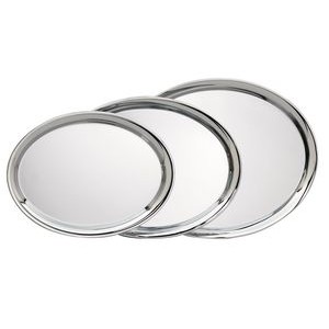Large Oval Chrome Plated Tray