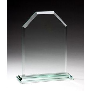 Large Jade Glass Cornerstone Plaque