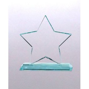 Large Jade Glass Star Award