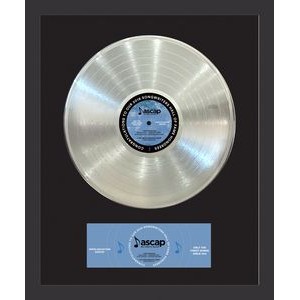 Personalized Platinum Framed Records W/ Custom Printed Insert