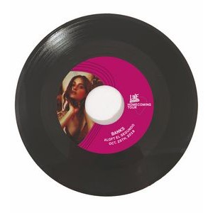 Recycled 45rpm Record Invitations - 7" Record With Custom Printed Labels on Both Sides - Bulk