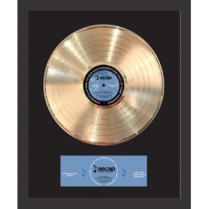 Personalized Gold Framed Records W/ Custom Printed Insert