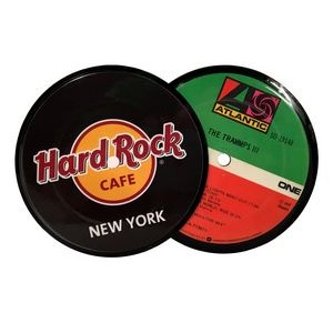1-Sided Record Label Coasters - 1 Side Custom, 1 Side Vintage Record Labels - Bulk